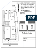 Front Elevation of Building: SCALE 1: 100