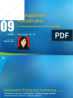 PPT 9 Construction Pricing and Contracting 