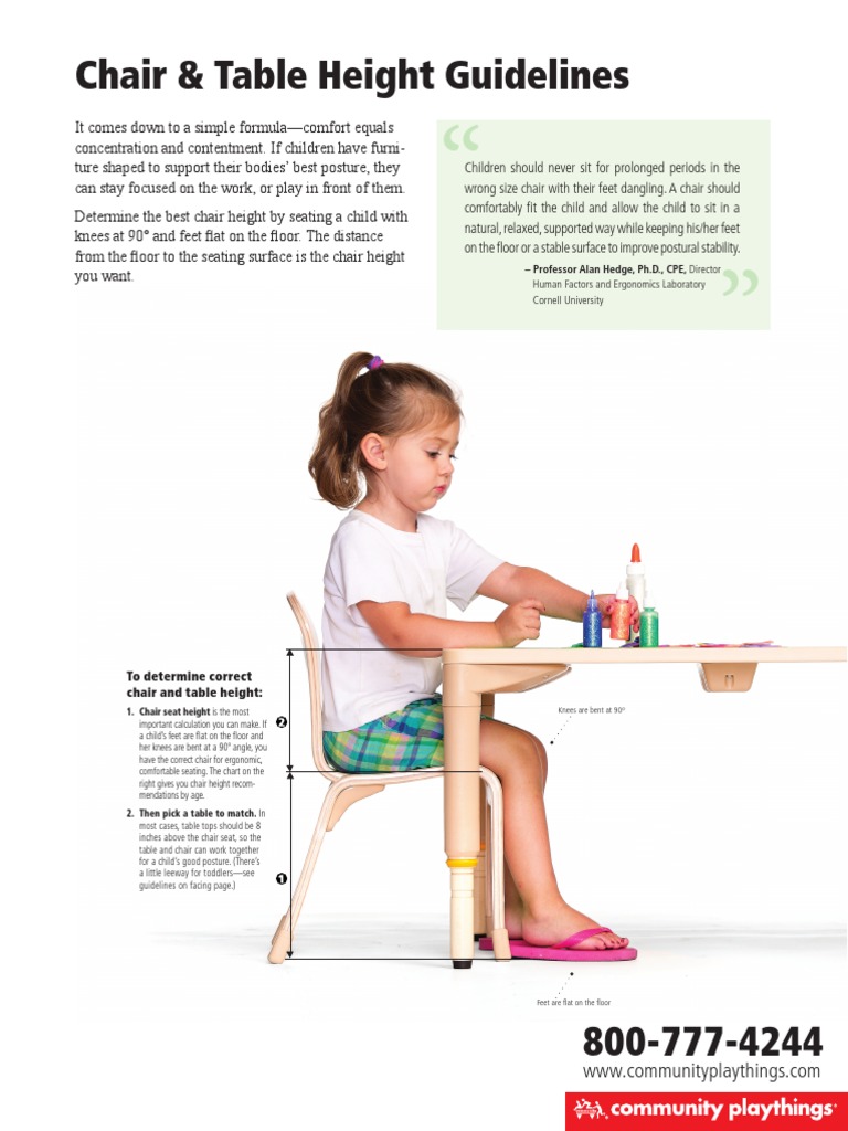 Table Chair Height Guides PDF Chair Nature