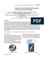 THESIS Computational Analysis of Flow Field on the Propulsion Nozzle of a Micro-Turbojet Engine