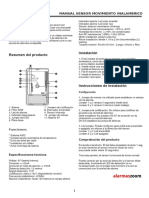 Manual sensor movimiento inalámbrico 40c