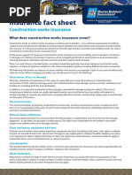 Construction Works Insurance Fact Sheet 07 12