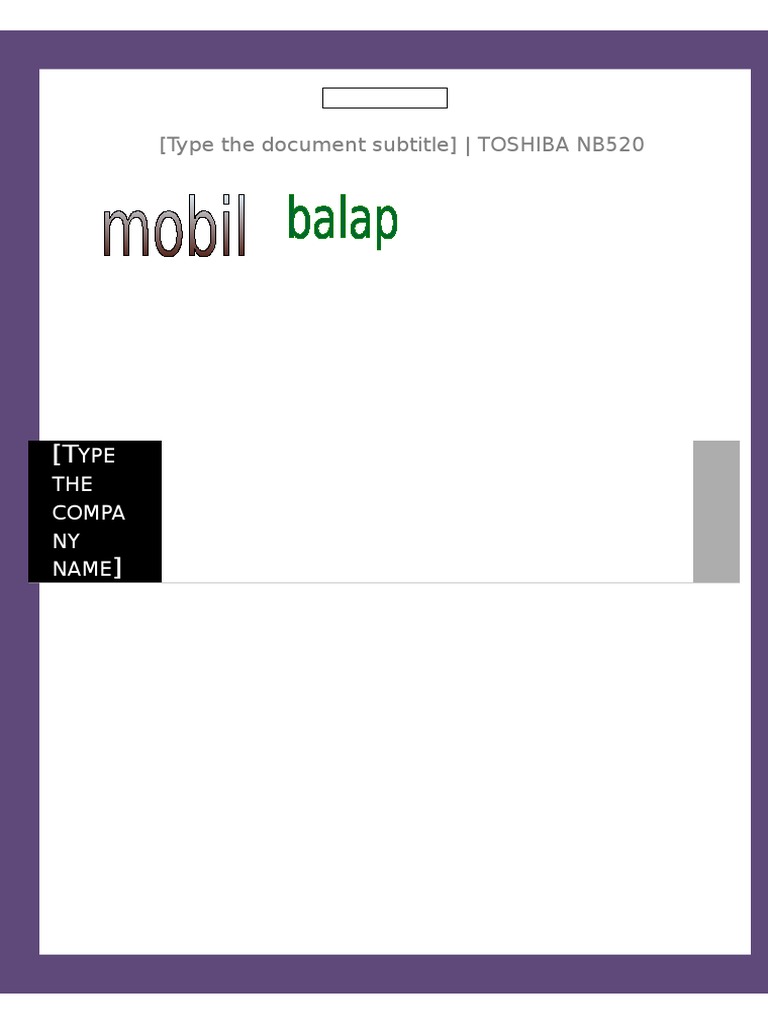 (Type The Document Subtitle) - TOSHIBA NB520 | PDF