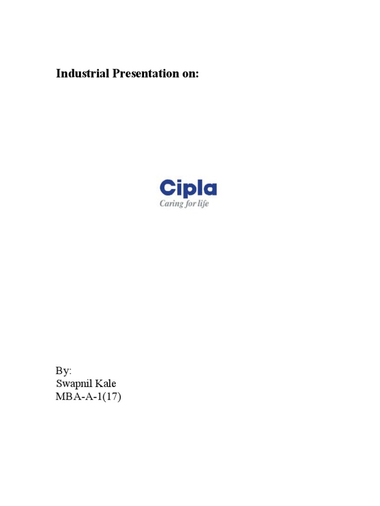 Cipla Presentation | PDF | Over The Counter Drug | Generic Drug