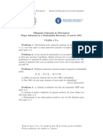 2015 Matematica Judeteana Clasa A Va Subiectebarem