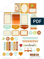 Woodland Scene Planner Stickers VintageGlamStudio