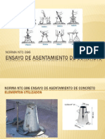 Ensayo de Asentamiento de Concreto PDF