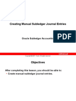 Creating Manual Subledger Journal Entries