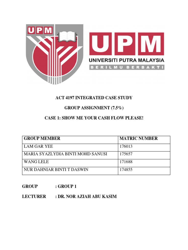AFF Sdn Bhd Cash Flow Case Study Analysis | PDF | Credit (Finance ...