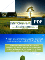 A Safe, Clean and Healthy Environment