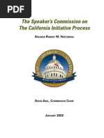 CA Speaker's Commission on Calif Initiative Process 2002