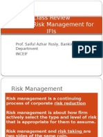 Risk Management For IFIs