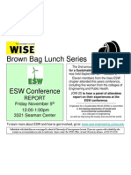 WISE Brown Bag ESW Panel Flyer