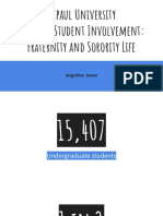 Depaul University Office of Student Involvement Presentation For Internship 1
