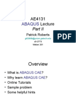 Ae4131 Abaqus Lecture 2