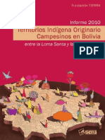 Territorios Indígena Originario Campesinos en Bolivia