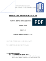 Practica de Difusión Molecular ESIQIE FFT