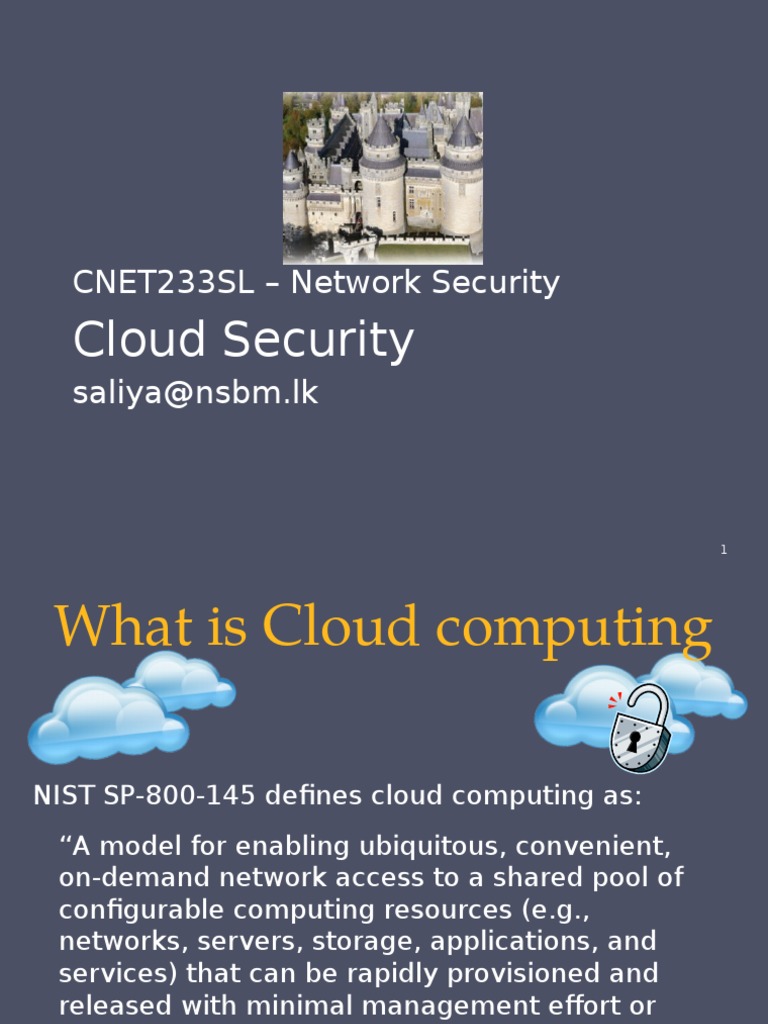 NIST SP 800-145 Cloud Computing Overview | PDF | Cloud Computing ...