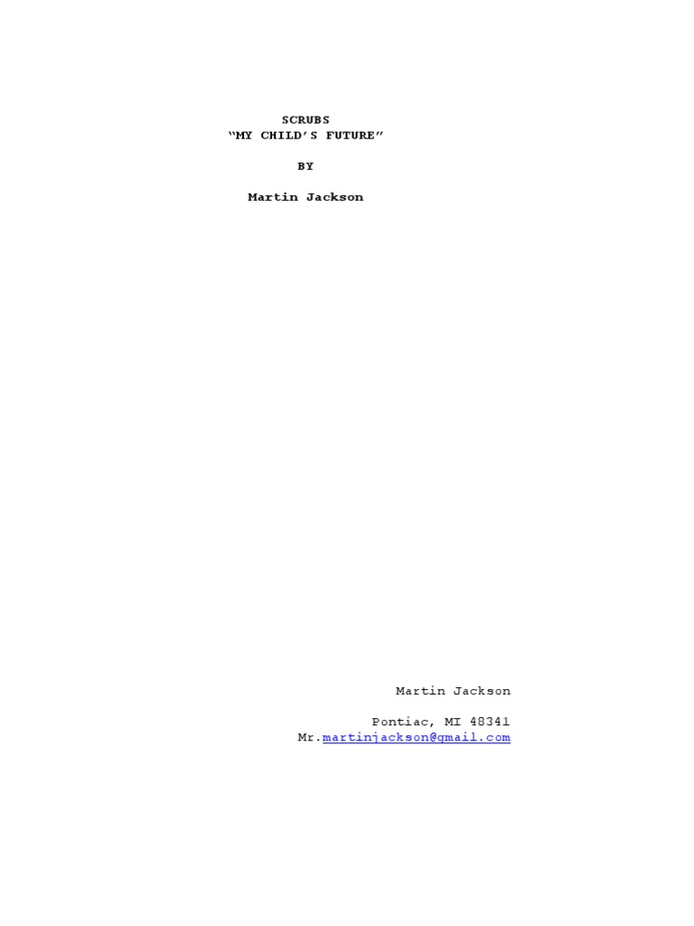 SCRUBS Spec Script | PDF | Leisure
