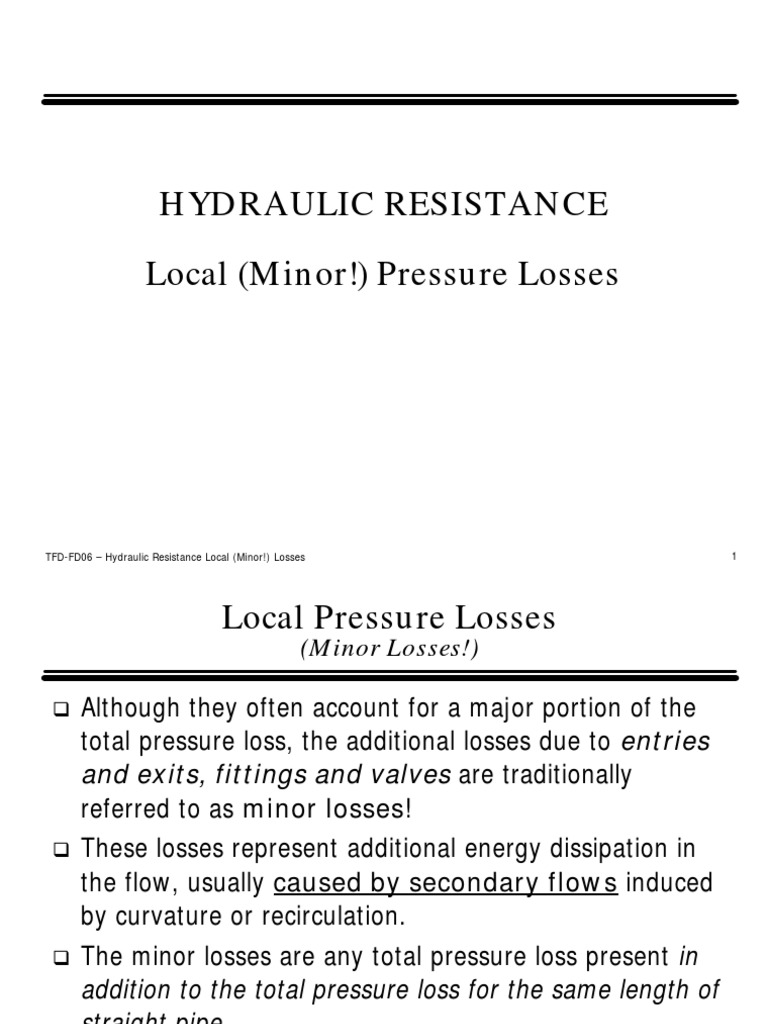 hydraulic_Resistance.pdf Drag (Physics) Fluid Dynamics