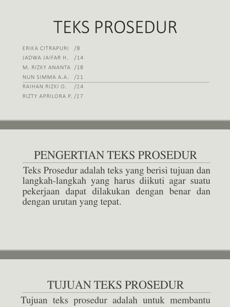 Apa Yg Dimaksud Dengan Teks Prosedur Terkait Teks | Free Hot Nude Porn