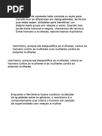 Machismo e Feminismo