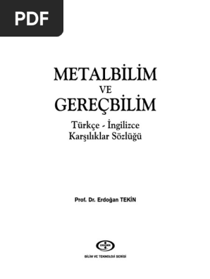 metalbilim turkce ingilizce 122 pdf