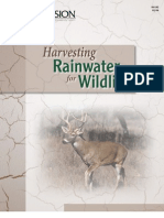 Harvesting Rainwater For Wildlife