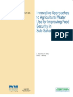 Innovative Approaches To Agricultural Water Use