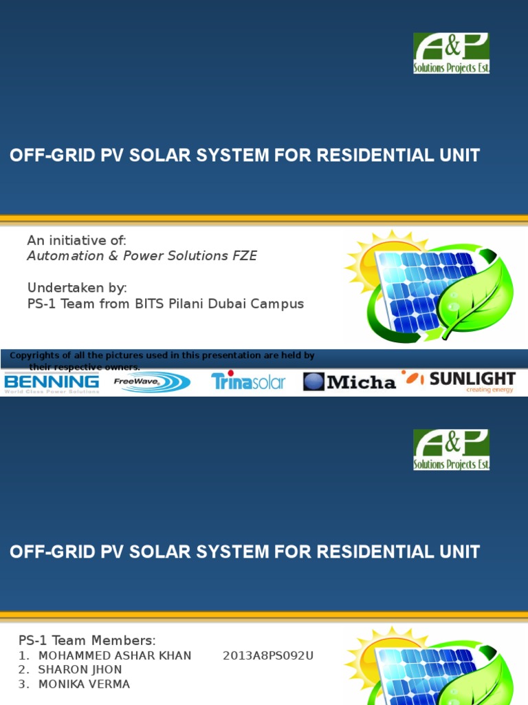 Off Grid PV Solar System | Download Free PDF | Photovoltaics | Solar Power