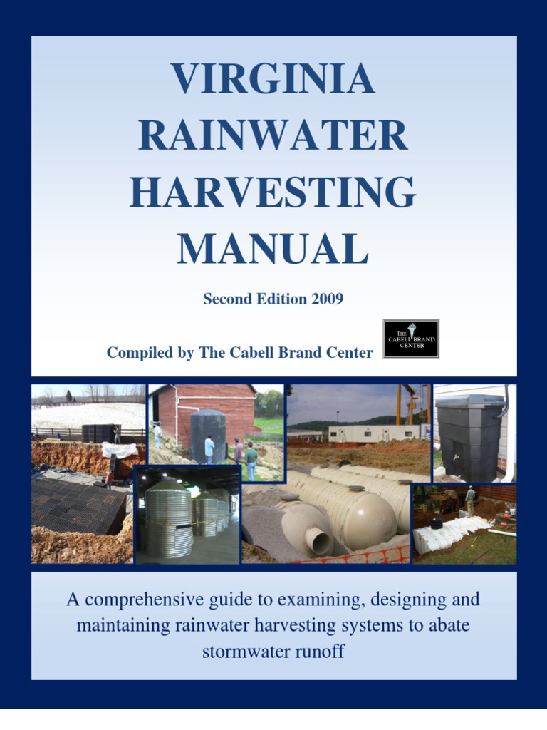 Virginia Rainwater Harvesting Manual Evapotranspiration Stormwater