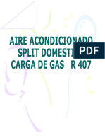 Anexo 15- Aire Acond. Split Carga Gas r407