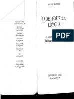 Barthes Sade, Loyola, Fournier. Libro Entero