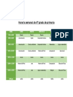 horario semanal