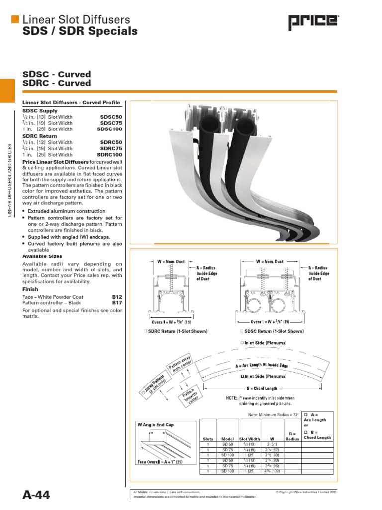 Price Sds Linear Slot Diffuser