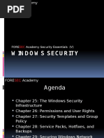 Windows Security: Fore Academy Security Essentials (V)