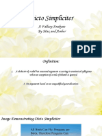 Fallacy Slide Presentation - Dicto Simpliciter