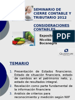 Quantum Seminario Contable Tributario Enero 2013