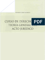 Curso de Derecho Civil - Teoria General Del Acto Juridico - Eduardo Court Murasso Libro
