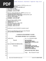 Qualcomm Counterclaim to Apple Patent Licensing Suit