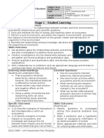 Unit Assessment Plan - Unit A Grade 7