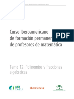 Tema12. Polinomios y Fracciones Algebraicas