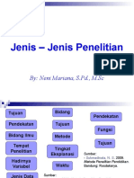 Jenis-Jenis Penelitian