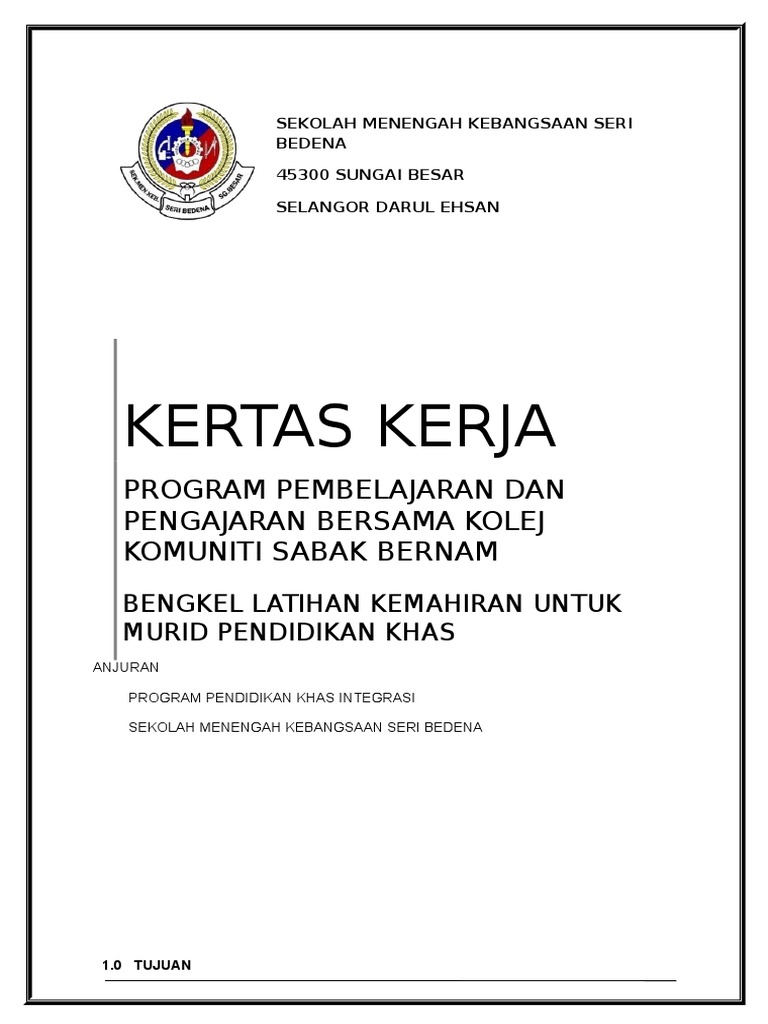 Kertas Kerja Kolej Komuniti Pdf