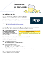 Spreadsheets Final Assignment