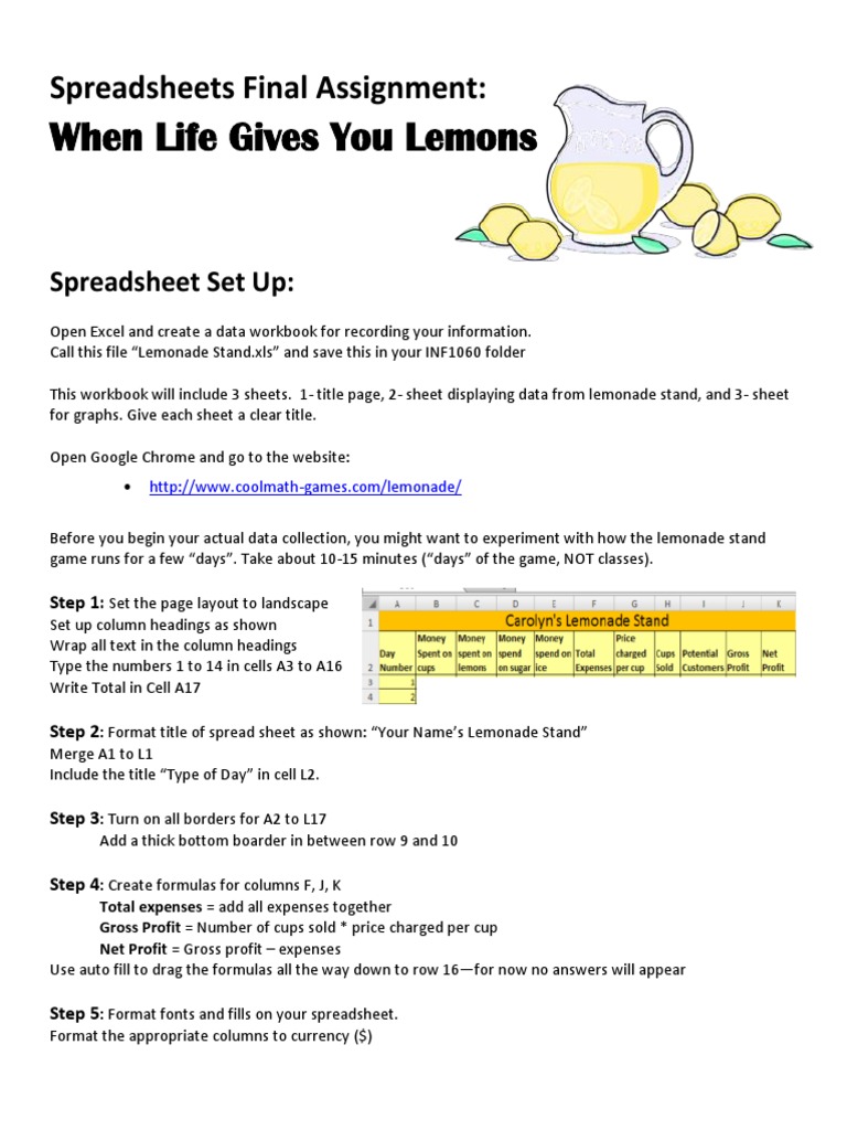 Spreadsheets Final Assignment Pdf Spreadsheet Microsoft Excel