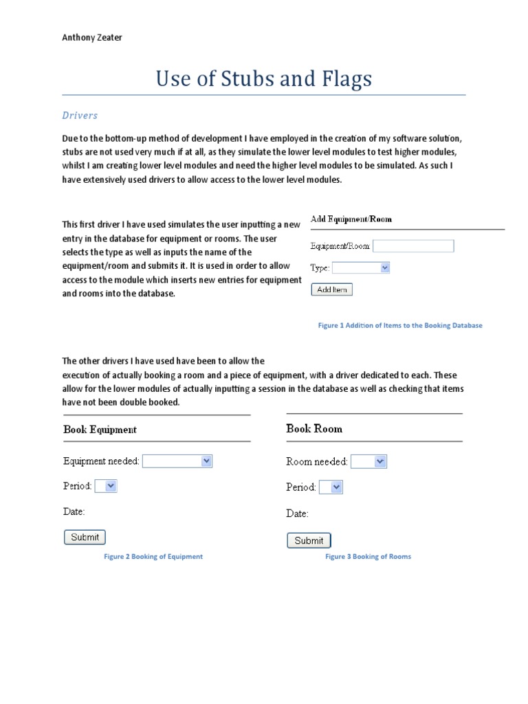 Use of Stubs and Flags | PDF | Databases | Boolean Data Type