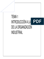 Organización Industrial. TEMA1. Introducción.