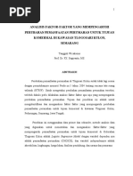 Download Analisis Faktor-faktor Yang Mempengaruhi by Roni3Sikumbang SN344790672 doc pdf