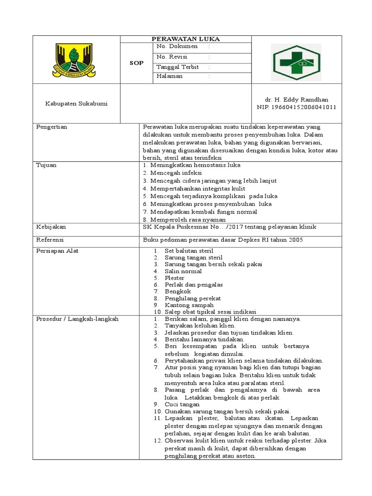 SOP Perawatan Luka